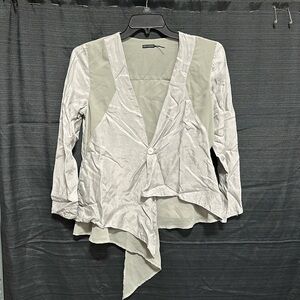 Stella Carakasi Women’s Asymmetrical Jacket Womens S Sage /‎ Box 21-17